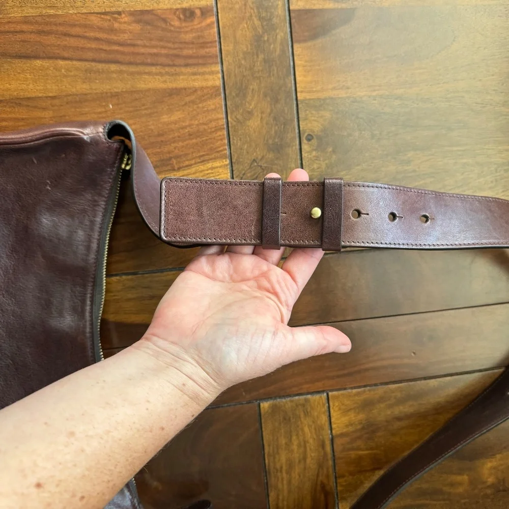 Il Bisonte Oliveta Leather Hobo Bag Caffe - Picture 10 of 14